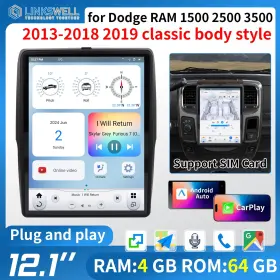 Ts-dgpu12-1rr-6h Linkswell Gen6 T-style Radio For Dodge Ram 1500 2500 3500 2013-2018 2019 Classic