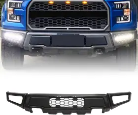 Liouedf 673865456543 Front Bumper Kit Compatible With Raptor F150 2015 2016 2017 Glossy Black