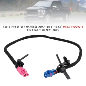 Ml3z-14d202-b Madhornets 53599213b Radio Info Screen Harness Adapter 8 Inch To 12 For Ford F150 21-2023