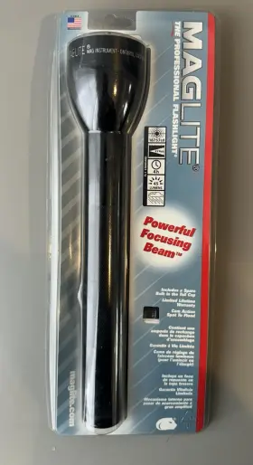 S3c016 Maglite New In Its Original Box Black 3 X C-cell Flashlight