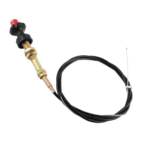 Gao0nv Maxpeedingrods 1pcs Adjustable Lock Control Cable With 2 In Black Knob 55204 Stainless Steel