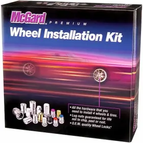 65540bk Mcgard Black Tuner Style Spline Drive Lug Nut Kit With Caps 1/2 X 20