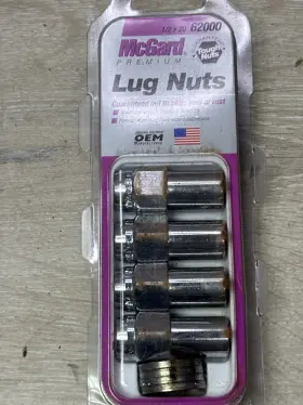 Mcgard Wheel Access 083509620009 62000 Hex Lug Nut Pkg/4 1/2-20 Long Shank 13/16 .946 Inch Shk/1.85 Oal-ch
