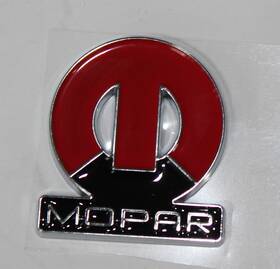 Mega Parts 124-emb0004red New Red Mopar M Emblem