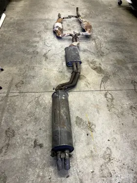 1164918101 Mercedes W116 450sel 6.9 M100 Factory Exhaust System With Heat Shields Usa Model