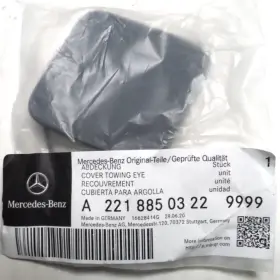 2218850322 Mercedes Benz 22-9999 A Primer Code 9999 Front Bumper Tow Hook Cover