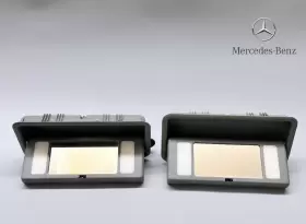 A1408104417 Mercedes-benz 1995-1999 W140 S320 S420 S500 Rear Folding Vanity Mirrors Gray Set