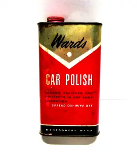 61-9868 Montgomery Ward Vintage Can Wards Car Polish For Display