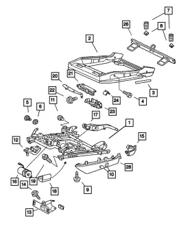 05114080aa Mopar Genuine Child Seat Anchor 5114080aa