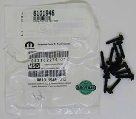 Mopar 0610-1946 New Genuine Parts Oem Screw Lot Of 12 Part No. 0610 1946
