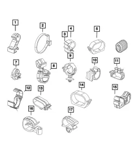 06510586aa Mopar Genuine Clip 6510586aa