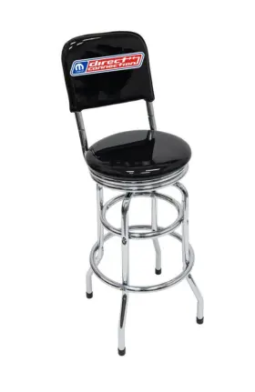 14784 Mopar Bar Stool With Backrest Chair Shop Garage Man Cave Dodge Chrysler Plymouth