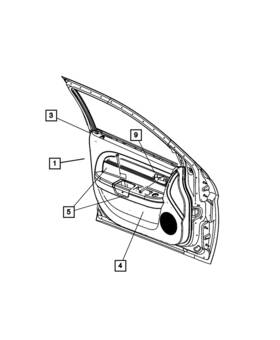 Mopar 1jx16bd1aa Genuine Switch Bezel Right