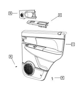 1mk64xzaaa Mopar Genuine Switch Bezel Right