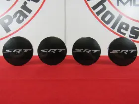 5qw99rnwaa Mopar Dodge Durango Srt8 Low Gloss Black Wheel Center Cap Set Of 4 New Oem