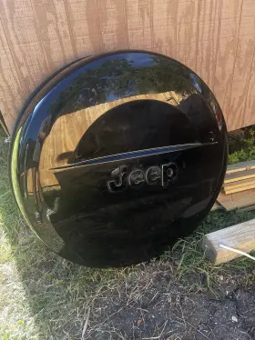 5qz12dx8aa Mopar 07-16 Jeep Wrangler Hard Spare Tire Cover Gloss Black Factory Oem