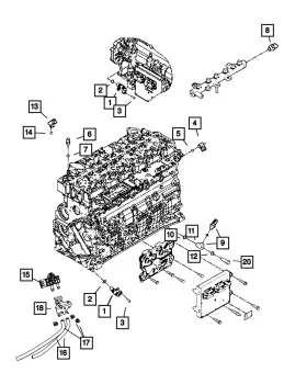 68005332aa Mopar Genuine Banjo Connector Screw