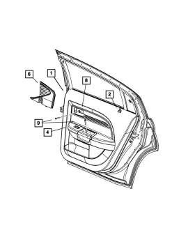 68019012ab Mopar Genuine Switch Bezel Right