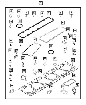 68211451aa Mopar Genuine O Ring