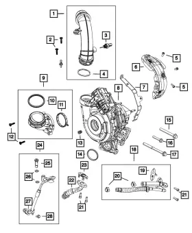 68275201aa Mopar Genuine Banjo Bolt