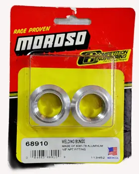 0169-c Moroso Aluminum Welding Bungs 1/2 Inch Nft Fittings Made In Usa New Auto Race Rod