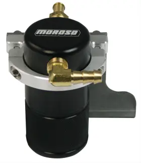 85635 Moroso Air Oil Separator Tank Alum 2.125in Dia 4.5in Height Chevy Kit