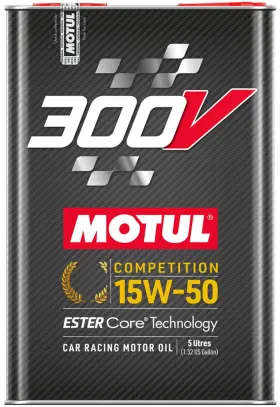 Mtl110861 Motul Usa Motor Oil - 300v Competition 15w50 Synthetic 5 L Bottle Each