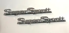 4227377 Oer 1966 Chevelle Super Sport Ss Quarter Panel Emblems New Pair With Hardware 66