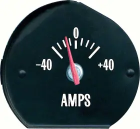 6473695w Oer 1971-72 Chevelle Ss / Monte Carlo Ammeter Gauge With White Markings