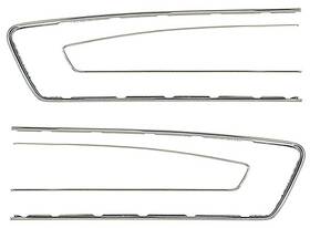 Oer Authorized 20944-cm 1965-66 Mustang Pony Door Panel Trim Moulding Set 4 Piece