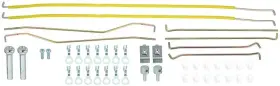21345f Oer Authorized 1967-68 Mustang Deluxe Door Latch And Lock Rod Set Rods Brackets Clips