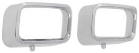 Oer Authorized Me1308 1972-74 Plymouth Barracuda Cuda Park Lamp Bezels Rh And Lh Pair