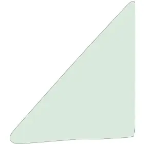 Vg2438t Oer Authorized 1963-64 Buick Chevy Pontiac Oldsmobile Full Size Door Vent Glass 2 And 4 Sedan