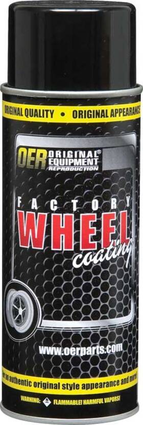 Oer K89325 Factory Wheel Paint Rally Argent Silver / Green 16 Oz Aerosol