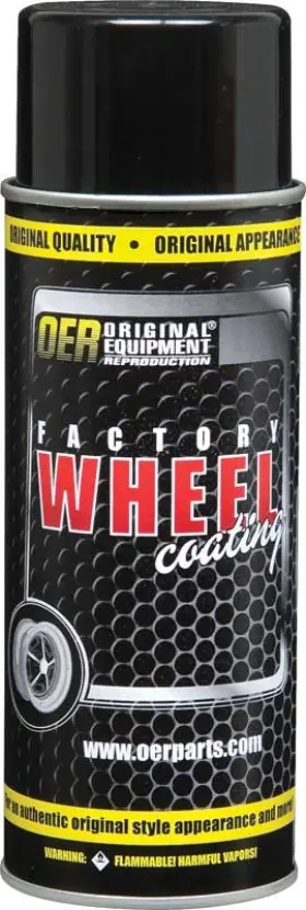 K89325 Oer Factory Wheel Paint Rally Argent Silver / Green 16 Oz Aerosol