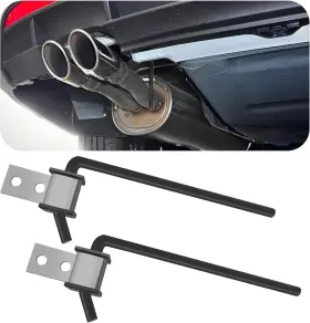 Gan-2202 Ofband 2 Pack 3/8 Inch Rod 10 Long Exhaust Hangers Rods Heavy Duty Automotive Silver