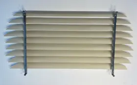 20160 Ok Parts Vw Volkswagen Beetle Bug Rear Window Venetian Blinds Fixed Slats Ivory 1972-1979