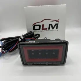 S14sb-un-rfl-v3-b1 Olm V3 F1 Rear Brake Light Clear Lens Gloss Black Base Wh