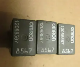 12088567 Omron Ac Delco Gm Relay Fuel Pump Defroster Utility 8567 Set Of 3 Used