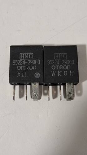 Omron 95224-29000 Set Of 2 Hyundai Kia Relay Oem Hmc 4 Pin