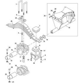 Pai Em47300 Insulator Lower Mack 38 000 / 44 46 Lb Rear Suspensi For