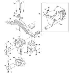 Em47300 Pai Insulator Lower Mack 38 000 / 44 46 Lb Rear Suspensi For