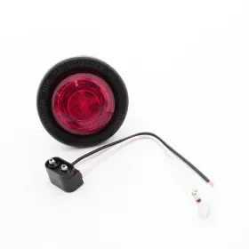 165krmv Peterson Manufacturing Red Led 2 Inch Clearance Side Marker Light Kit Multi-volt With Grommet