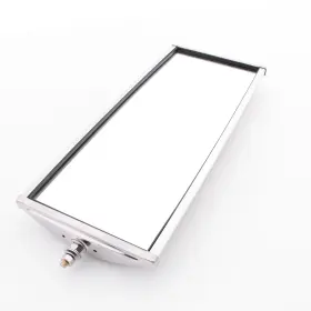 617x Peterson Manufacturing Stainless Steel 6-1/2 Inch X 16 Pillow-back Convex Wide Angle Mirror