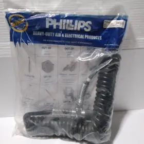 24-4951 Phillips Industries - Coiled Cable 20 Ft. With Zinc Die-cast Plugs