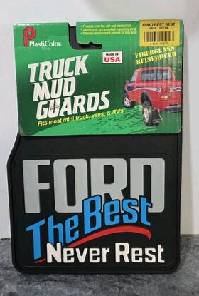 Plasticolor 081134104123 Vintage Ford Truck Inch The Best Never Rest Mud Flaps Nos