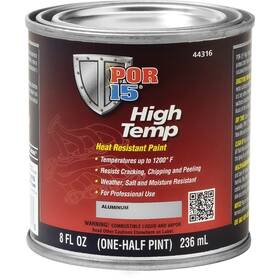 Por-15 Re1021c Por-15 High Temp Heat-resistant Paint Aluminum 8 Oz.can