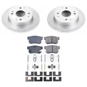 Crk1244 Power Stop Z17 Evolution Brake Kit With Genuine Geomet Coated Rotors And