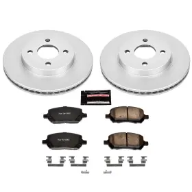 Crk1604 Power Stop Z17 Evolution Brake Kit With Genuine Geomet Coated Rotors And Crk1604 Power Stop Z17 Evolution Brake Kit With Genuine Geomet Coated Rotors And