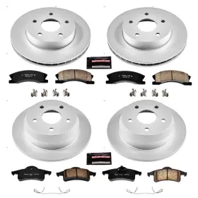 Crk2150 Power Stop Z17 Evolution Brake Kit With Genuine Geomet Coated Rotors And
